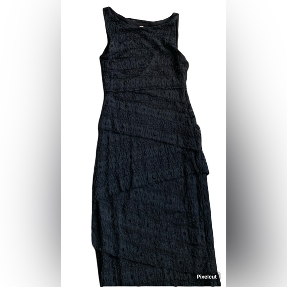 Little black Dress Anthropologie Bailey 44 Ines Column Lace Dress small - Picture 2 of 9